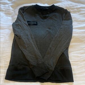 Harley-Davidson Gray and Black Logo Patch Shirt